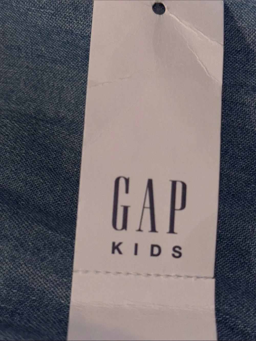 GAP Kids Blue Denim Jumpsuit with Ruffle Sleeves Medium 8-9